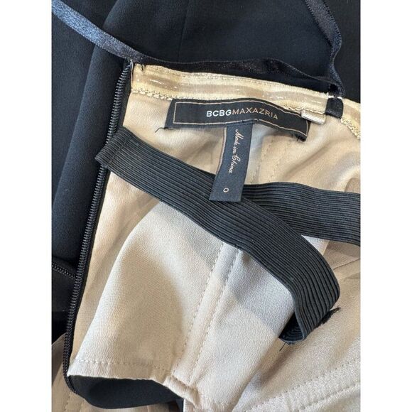 BCBGMaxAzria Daphne Corset Mini Dress in Black Size 0 - Picture 3 of 4